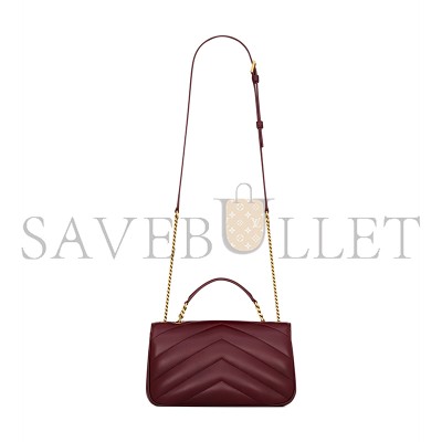 YSL LOULOU TOP-HANDLE IN MATELASSÉ LAMBSKIN 869461AAEAX6197 (25*13*6cm)